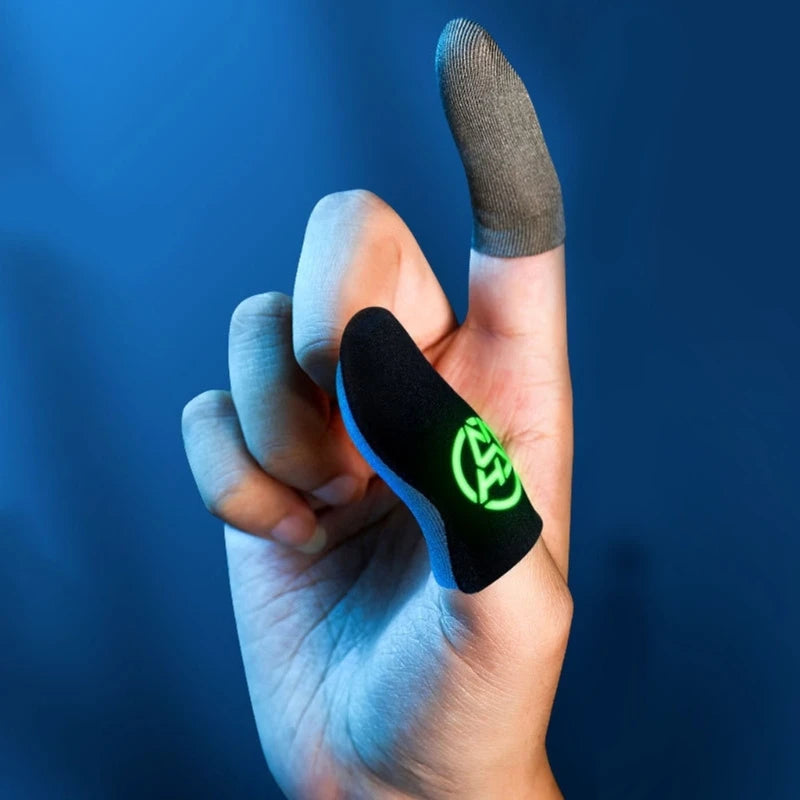 1 Pair Gamer Sleeve Sweatproof Dedales Gamer Finger Cover Touch-Screen Fingertips Sleeve For Mobile Games-Game Accessory