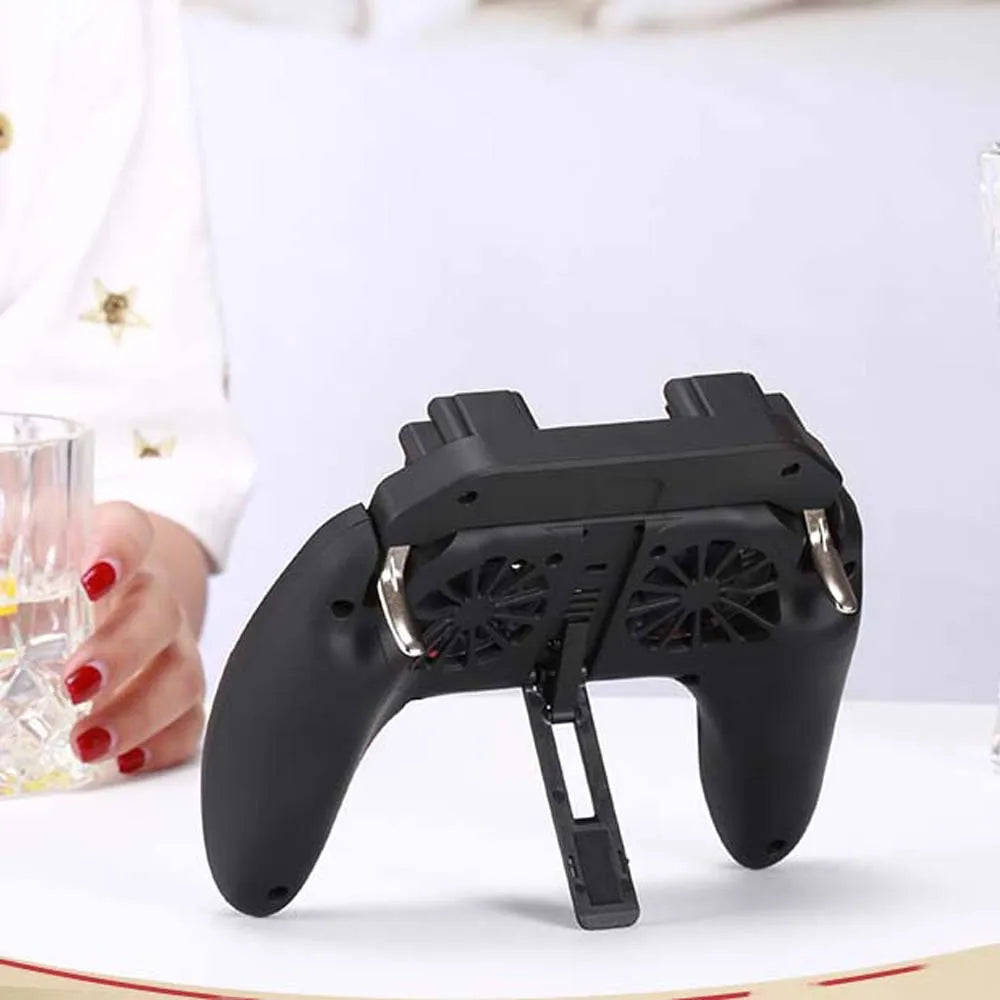 Gaming Cooler for Phones Power Bank Pubg Trigger Two Cooling Fan Mobile Game Game Controller Gamepad Joystick Games Accessories