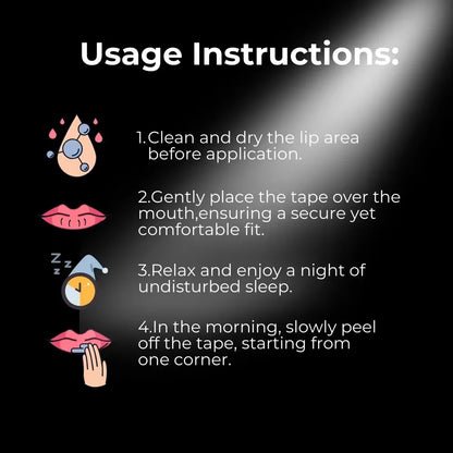 Medical Grade Anti-Snoring Sleep Mouth Tape and Nasal Strips - 30/60 Pcs for Enhanced Breathing and Improved Sleep Quality