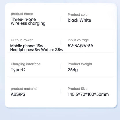 Cellphone 3-In-1 Mag-Safe Wireless Charger for Iphone 15/14/13/12,Apple Watch,And Airpods Pro/2/3-Magnetic Charging Station
