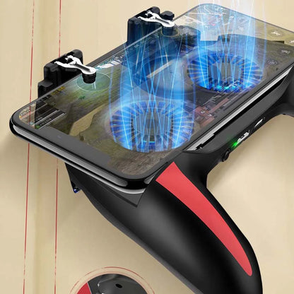 Gaming Cooler for Phones Power Bank Pubg Trigger Two Cooling Fan Mobile Game Game Controller Gamepad Joystick Games Accessories
