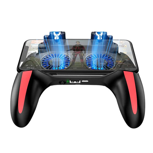 Gaming Cooler for Phones Power Bank Pubg Trigger Two Cooling Fan Mobile Game Game Controller Gamepad Joystick Games Accessories