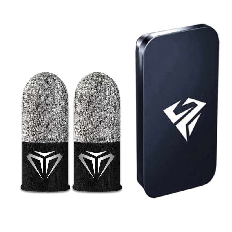2 Pcs Mobile Game Fingertip Gloves Sweatproof Anti-slip Touch Screen Finger Sleeve Breathable Gaming Fingertip Cover For Gamer