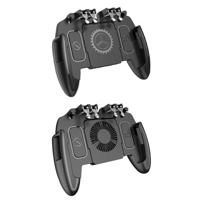 6 Fingers Cooling Button Gamepad Grip Mobile Gaming for PUBG Game Controller Joystick Support 4.7-6.5 inch Screen Mobile Phone