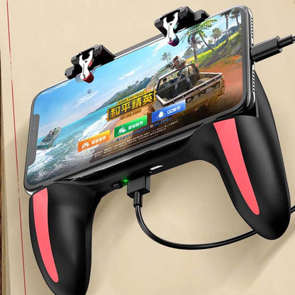 Gaming Cooler for Phones Power Bank Pubg Trigger Two Cooling Fan Mobile Game Game Controller Gamepad Joystick Games Accessories